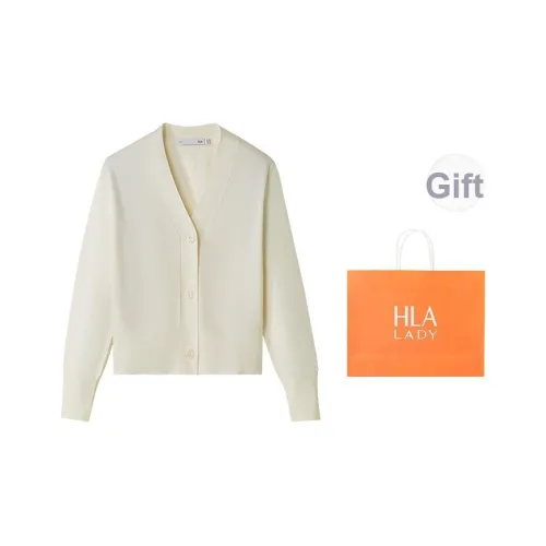 HLA FW24 Трикотажная ткань Кардиган Женские