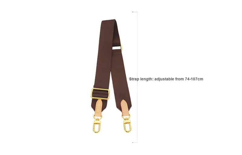 Lan Bao Fan Canvas Bag Accessory Bag Strap Women's Brown-2