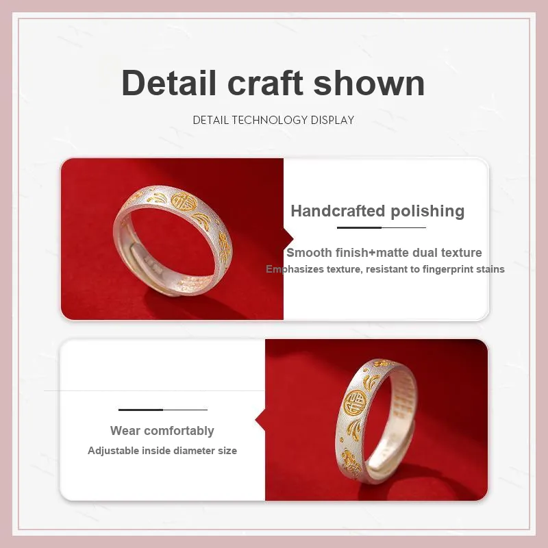 WINY 999 Fine Silver Rings Women's Silver-5