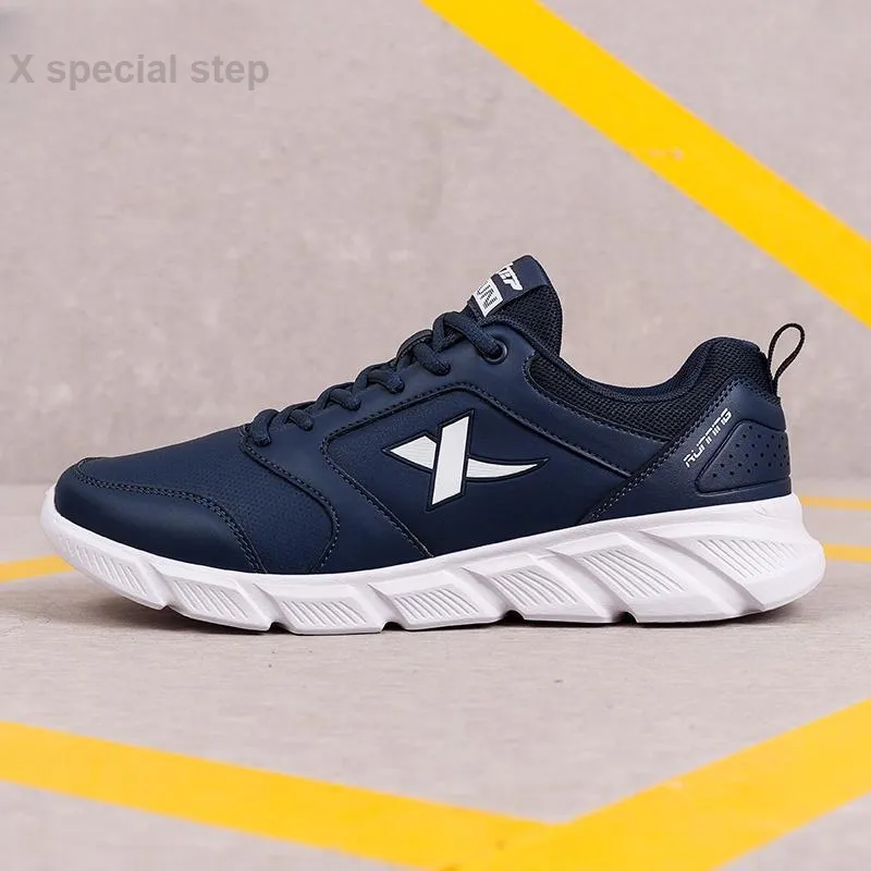 XTEP Wear resistant And Waterproof Low Top Running Shoes Men's Dark Blue-7