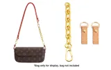 Gold Extender Chain 15cm+Abrasion-Resistant Buckle 1 Pair