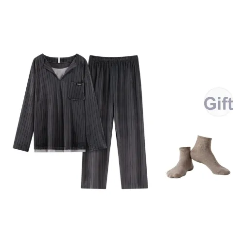 Maultiay Пижамный комплект Осенний и Зимний Мужской