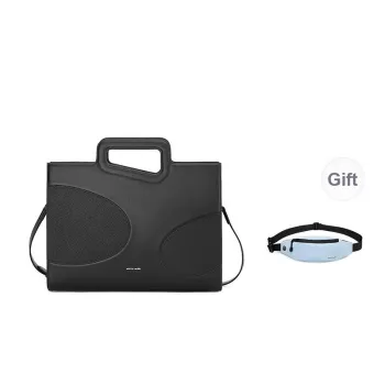 PIERRE CARDIN Top Grain Cow Leather Shoulder Bag, Crossbody Bag, Handbag, Briefcase Tubas Men's Black
