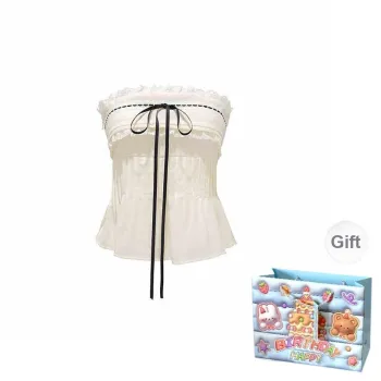 TWOPLUMGIRLS Strapless Top Women's