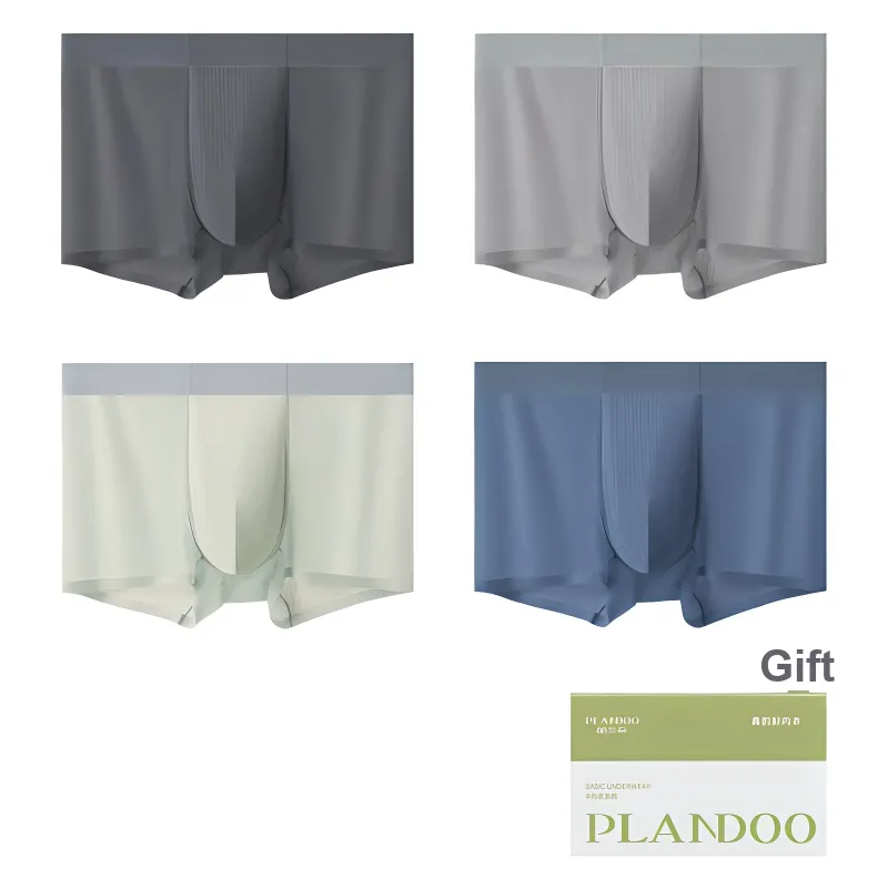 PLANDOO Underpants Men's 4 Pack Gift Box Set-12
