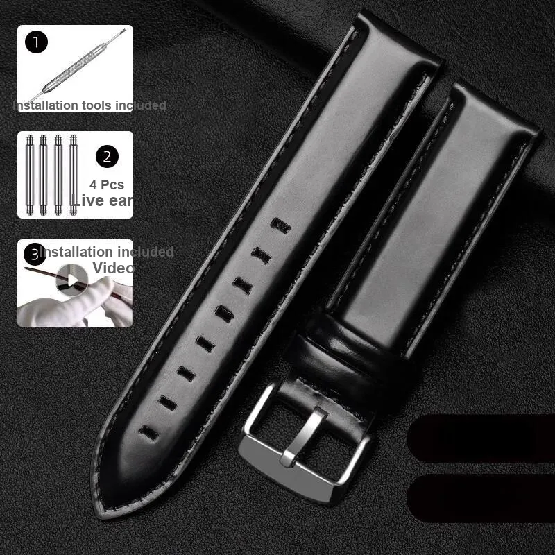 Gangjue Dw Compatibility Watch Band Genuine Leather Material-15