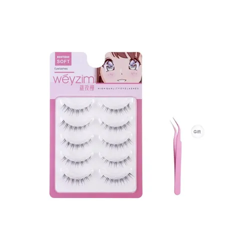 Weyzim Нет Клейовой Ван-Пис Детский Изогнутый Надводки Искусственные Надводки Естественная Длинная Позиционирование Стиль Крест Позиционирование Стиль