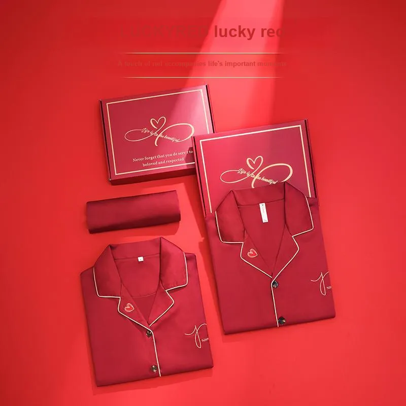 MIIOW Honmei Honmei Series Pajama Set Men's Gift Box Set Red-1