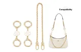 White Camellia (Two Pieces)+Decorative Chain 40cm