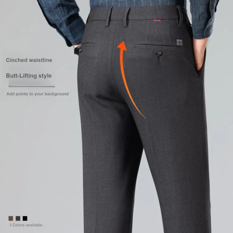 Red bean Suit Trousers Men-9