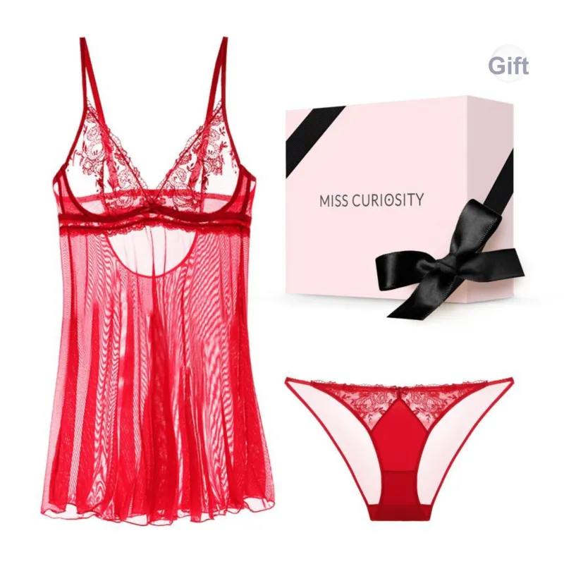 MISS CURIOSITY Pajama Set Women's Gift Box Set-5
