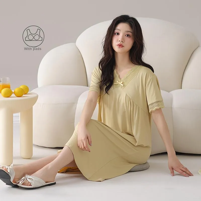 FENTENGCARE Nightgown Women's Sunflower-5