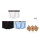 [3 Pack]White+Black+Light Blue