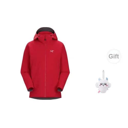 Arcteryx Windbreaker Jackets Men Vintage Red - Includes Classic Charm Flying Mouse