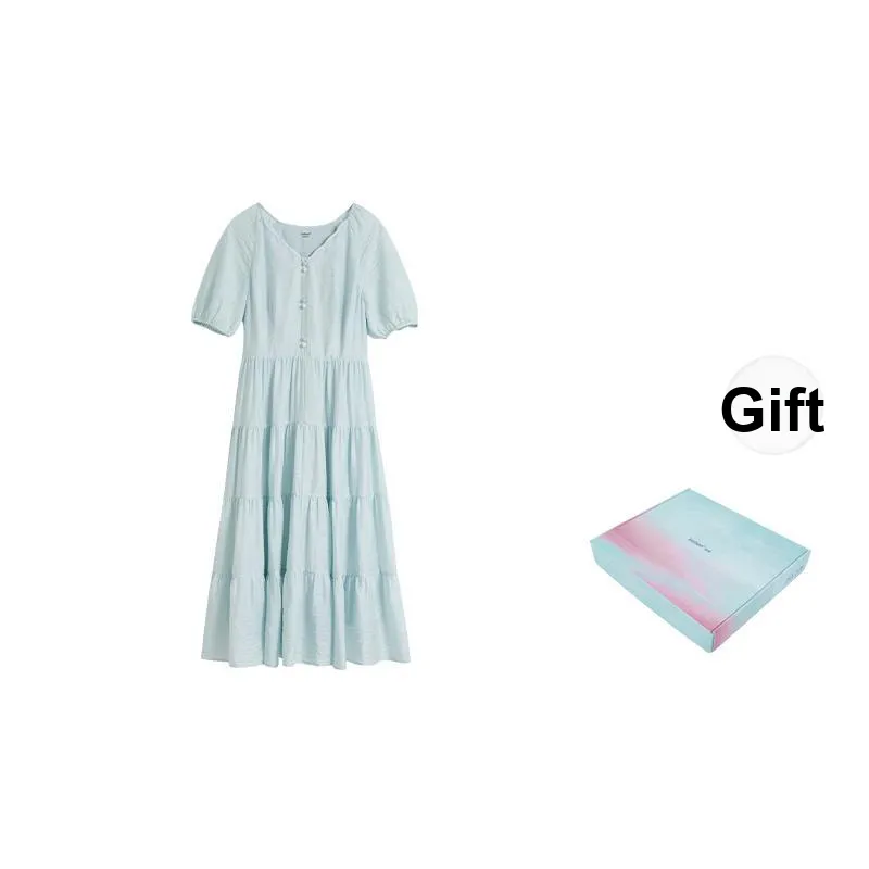 Inman Short Sleeved Dress Women's Gift Box Set Pink Blue