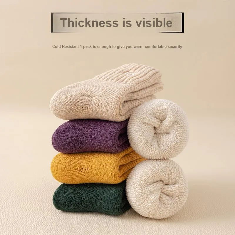 MIIOW Mid Calf Socks Women's 3 Pack-32