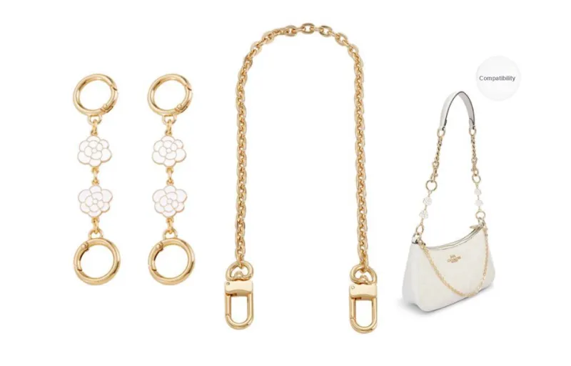 GUYI Metal Bag Accessory Bag Strap Women's Gold Tone-72