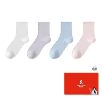ROBINHOOD Mid Calf Socks Women's Box 4 Pack