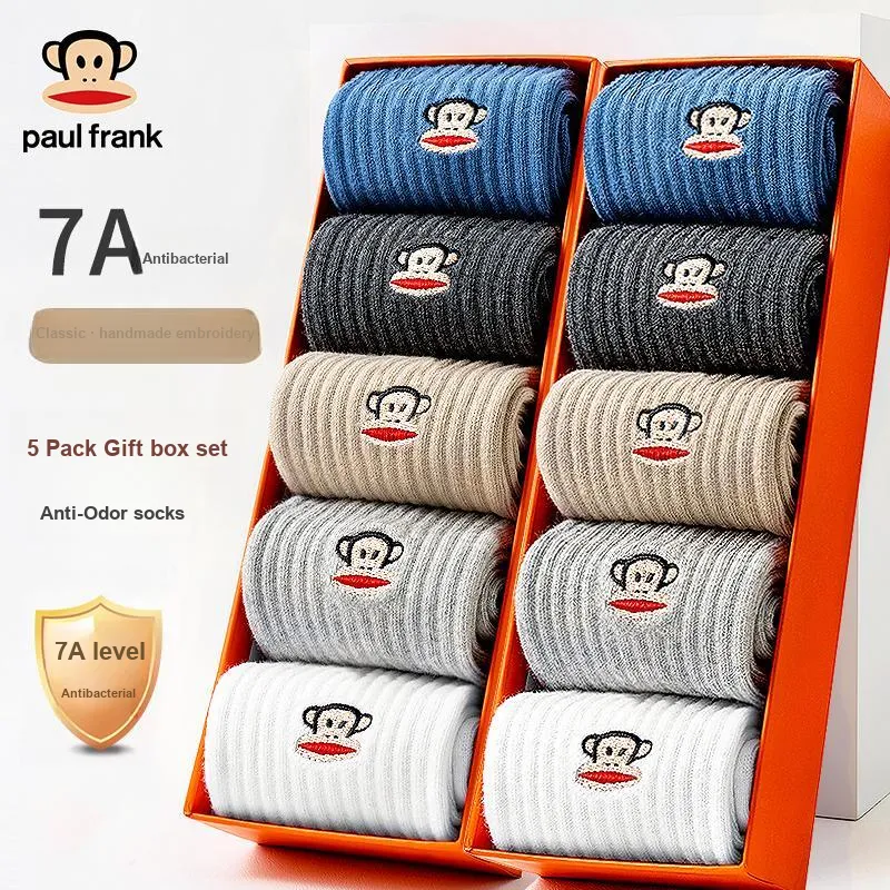 PAUL FRANK Mid Calf Socks Men's Box 5 Pack-44