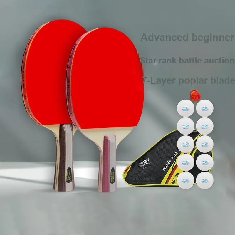 DOUBLEFISH Ping Pong Paddles Solid Wood-2
