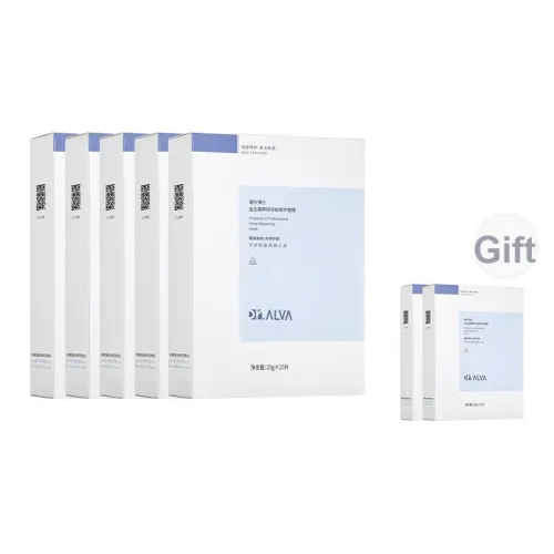 Dr.Alva Пробиотики Маски для лица Успокаивающие Увлажняющие И Восстанавливающие Масляная кожа Сухая кожа Нормальная кожа 25 г * 10 шт Коробка