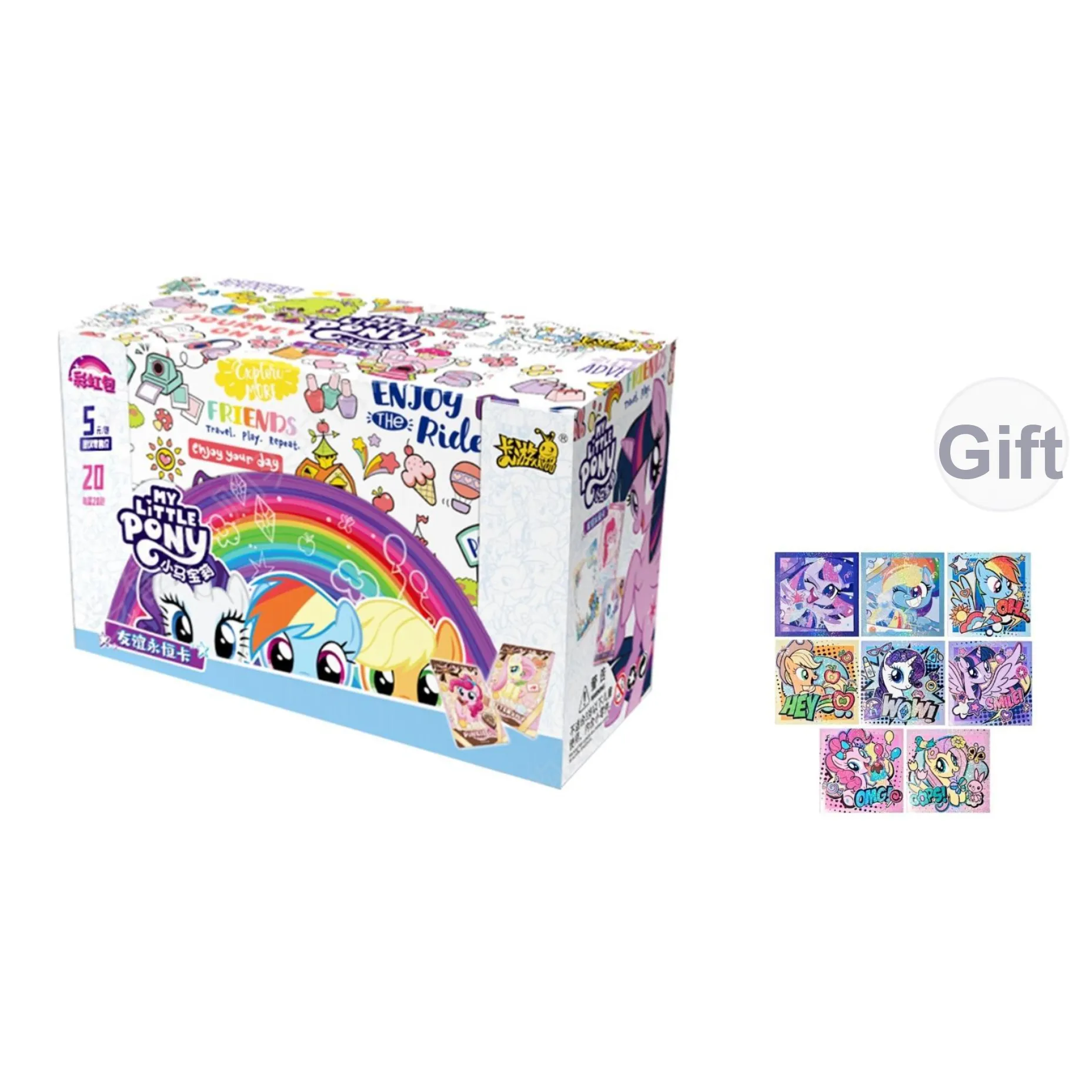 KAYOU Мой маленький пони Радужный Сумка 4 шт IP Аниме Карточки 1 Коробка Включено