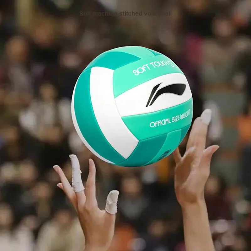 LiNing PVC Size 5 Ball Volleyball Unisex White Green-6