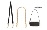 1.1 Black Gold Buckle 65cm+Gold Decorative Chain 40cm