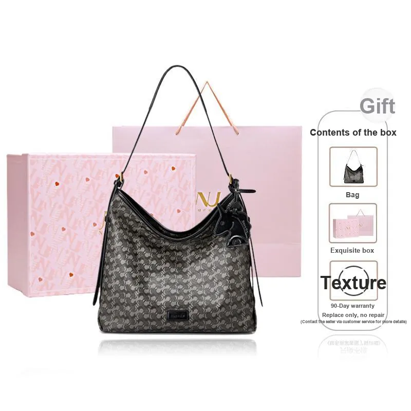 NUCELLE PVC One Shoulder Crossbody Bucket Bag Shoulder Bag Women's Multicolor