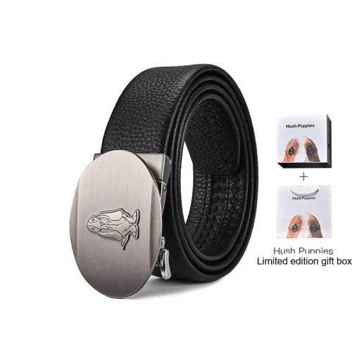 Hush Puppies Leather Belts Men Black