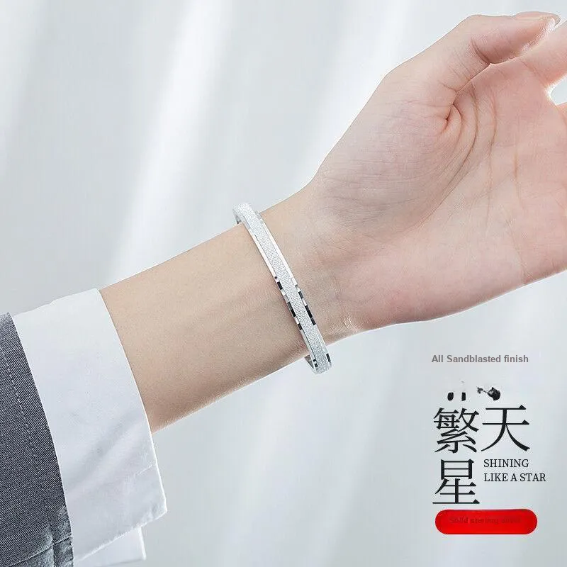 BMK S999 Fine Silver Bangles Women's-3