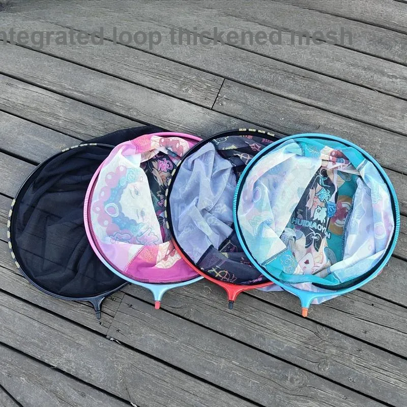War Eagle Fishing Net Head One-Piece Thickened Mesh Fish Guard Net In Qingyi Pattern Multicolor Detachable Fishing Gear-7