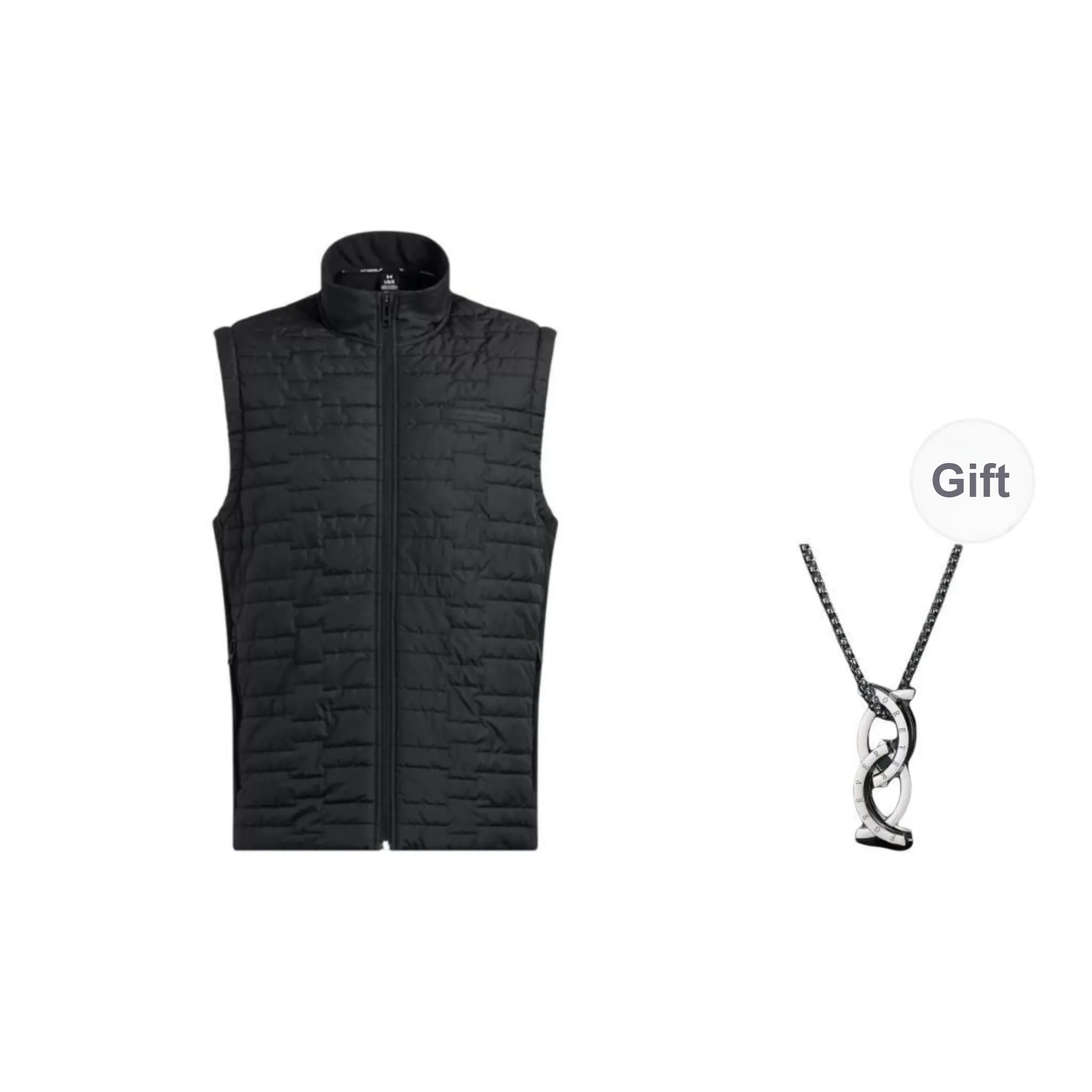 Under Armour Vest Unisex Black, Comes With Necklace
