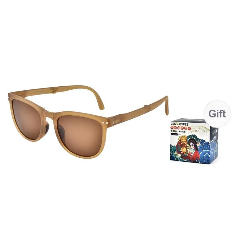 Ournor TR/Memory Plastic Square Sunglasses Unisex Black-4