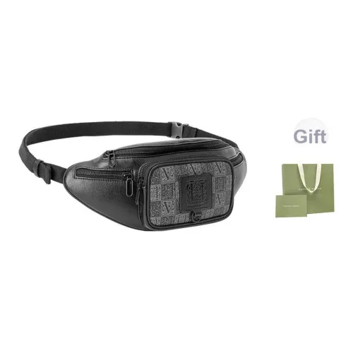 VANESSA HOGAN Поливинилхлорид Искусственная кожа Сумка через плечо Sling Сумка Стандартная Мужская Черная