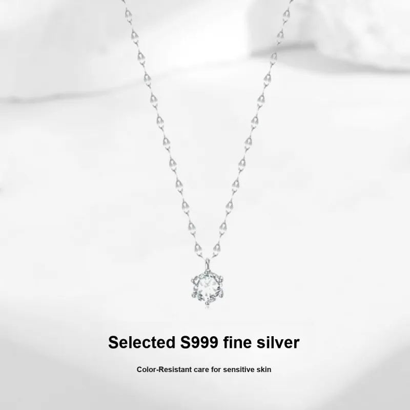 C&C S999 Fine Silver Necklaces Women's-2
