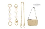 Gold-Tone Extender Chain (Camellia+Four-Leaf Clover+Decorative Chain)