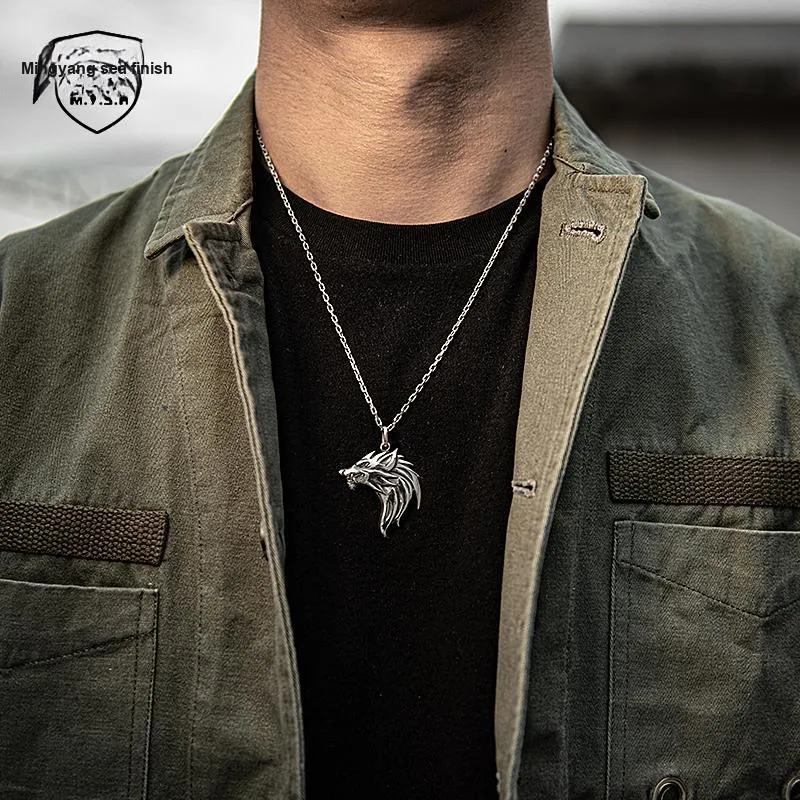 MYSH 925 Sterling Silver Necklaces Men's-4