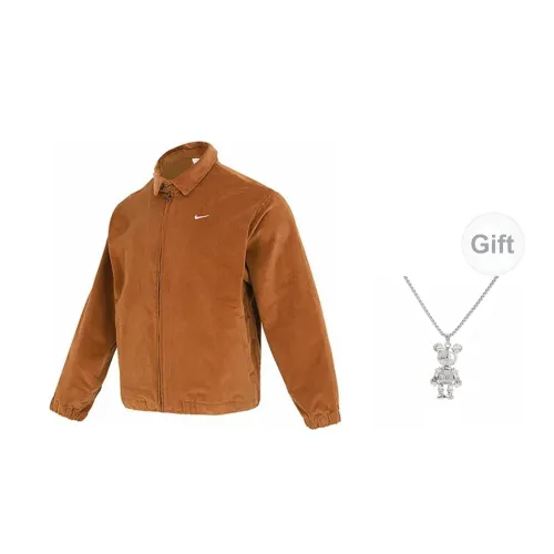 Nike Jackets Unisex Brown+Free Necklace