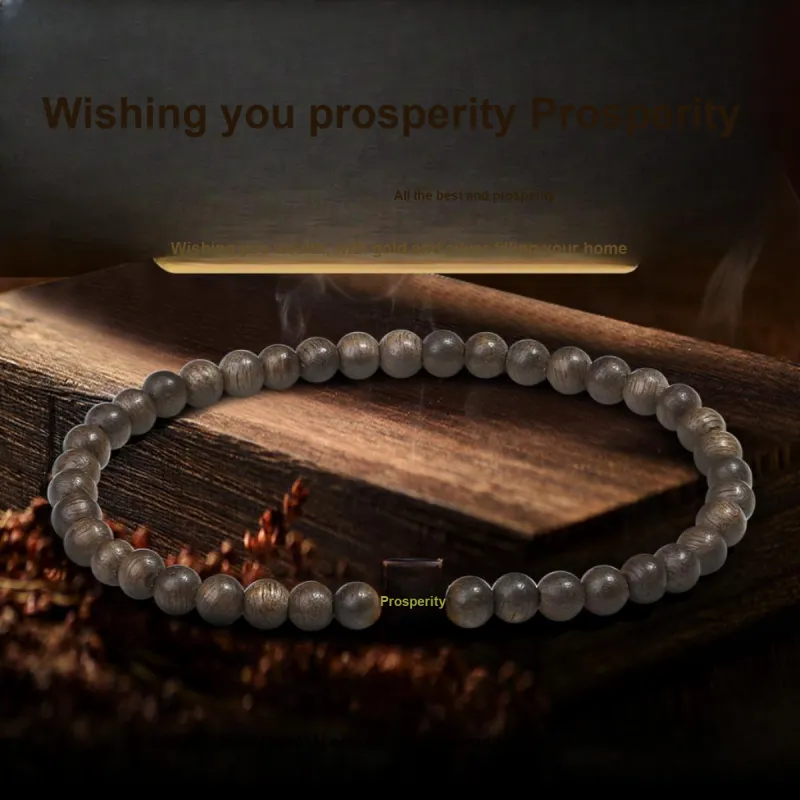 PUTUOSHANWENCHUANG Fragrance Agarwood Bracelets Unisex-1