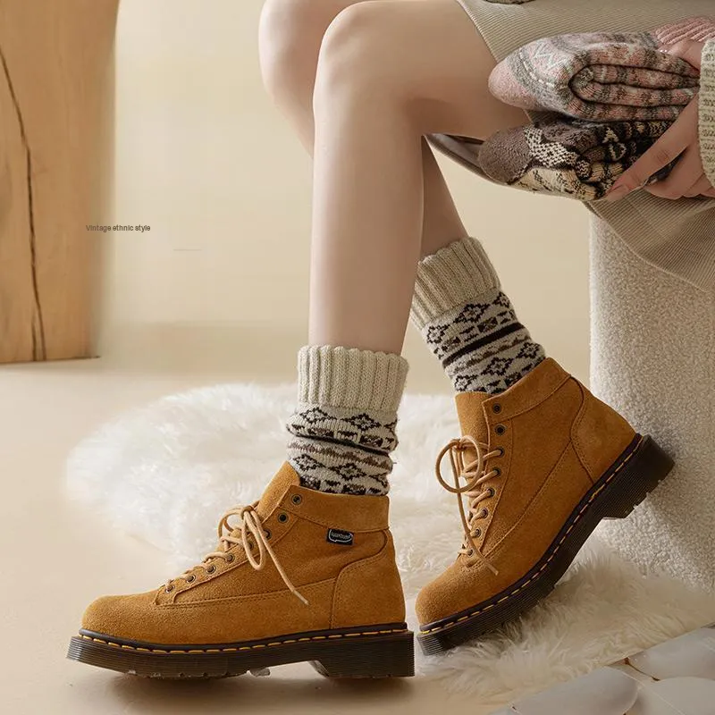 JIAZINI Mid Calf Socks Women's Combo Set-41
