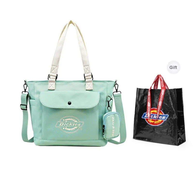 Dickies Polyester Tote Bag Shoulder Bag Crossbody Bag Regular Unisex Black/Greige/Green-19