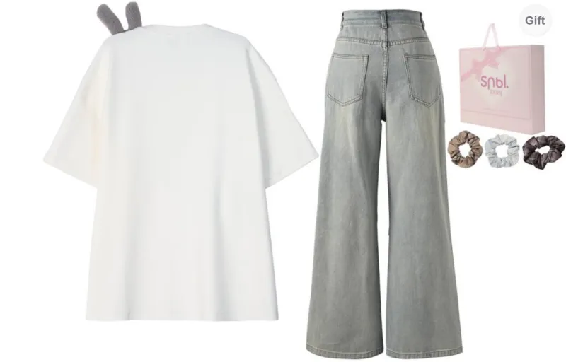 SNBL Casual Suit Women's T Shirt+Jeans-1