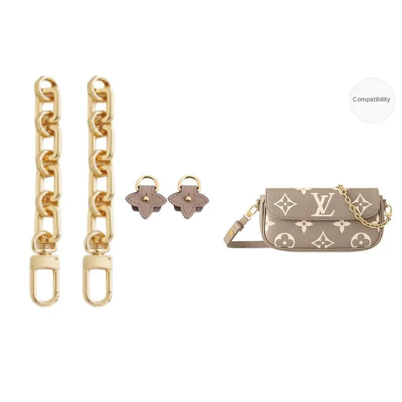 Ingenuity Handmade Metal Bag Strap Women's Gold Tone-37