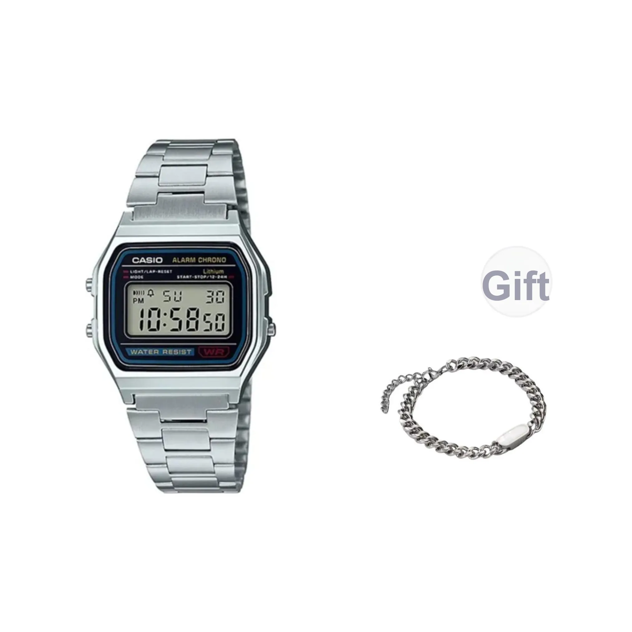 CASIO Кварцевый механизм Часы Женские Черный циферблат