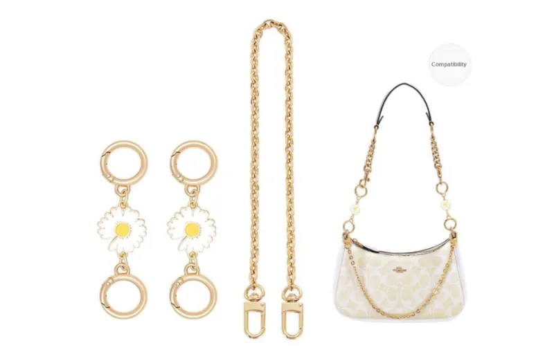 GUYI Metal Bag Accessory Bag Strap Women's Gold Tone-36