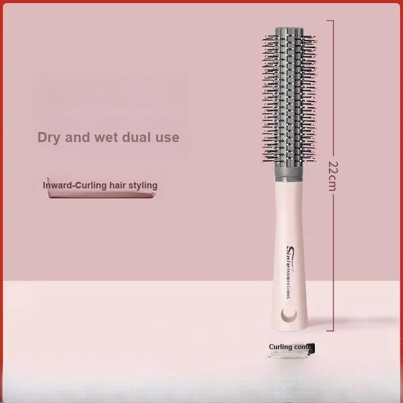 Sweet Pillow House Styling Volumizing Curved High Hairline Curling Comb Peach Pink Stylist's Comb Rib Comb Shaping-1