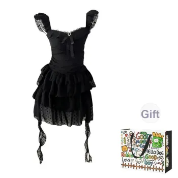 PZHK Sleeveless Dresses Women's Black Dress Shopping Bag
