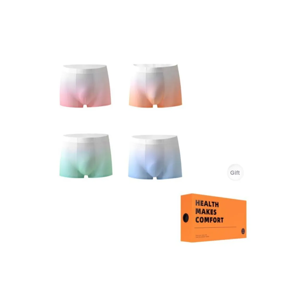 Vine Color Underpants Men's 4 Pack