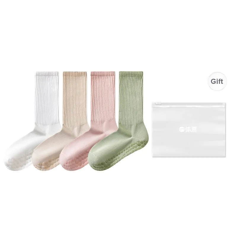 Temooues Mid Calf Socks Women's Shopping Bag Combo Set-8